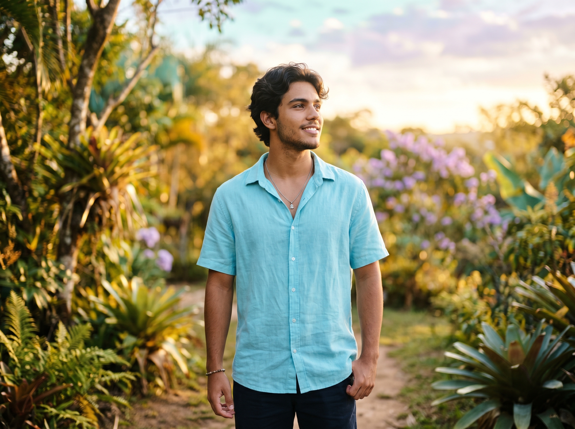Jovem confiante sobre seu futuro